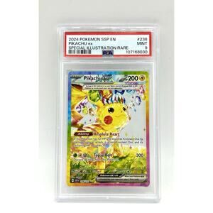 2024 Pokemon SSP EN Surging Sparks Special Illustration PIKACHU EX PSA 9
